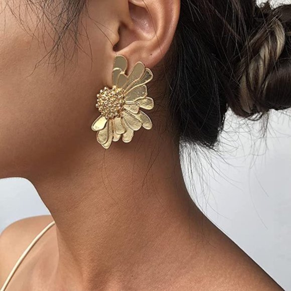 Anthropologie Jewelry - Magical Flower Statement Earrings